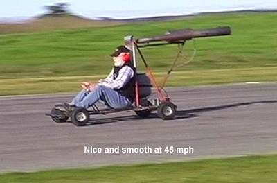 45mph and accelerating